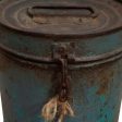 Decorative canister Alexandra House Living Blue Iron Traditional style 24 x 24 x 24 cm Cheap