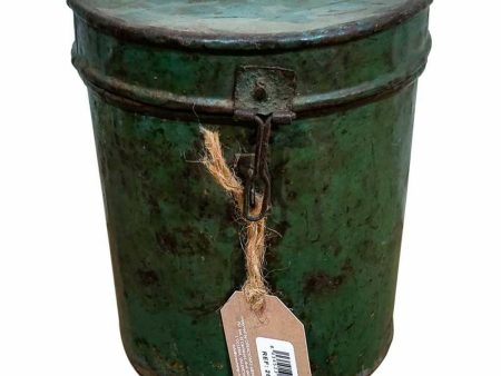 Decorative canister Alexandra House Living Green Iron Traditional style 18 x 22 x 18 cm Online Sale