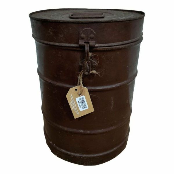 Decorative canister Alexandra House Living Brown Iron Traditional style 29 x 40 x 29 cm Sale