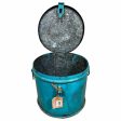 Decorative canister Alexandra House Living Blue Iron Traditional style 29 x 25 x 29 cm Online now