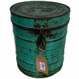 Decorative canister Alexandra House Living Green Iron Traditional style 23 x 28 x 23 cm Supply