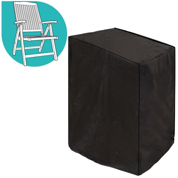 Chair Cover Armchair Black PVC 89 x 76 x 107 cm Supply