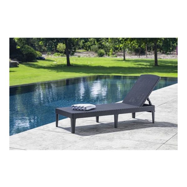 Sun-lounger Allibert Jaipur Dark grey 187 x 58 x 29 cm For Cheap