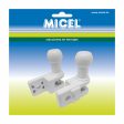 Awning bracket Micel TLD01 White 6,9 x 3,07 x 7,32 cm Handrail 2 Pieces Online Hot Sale