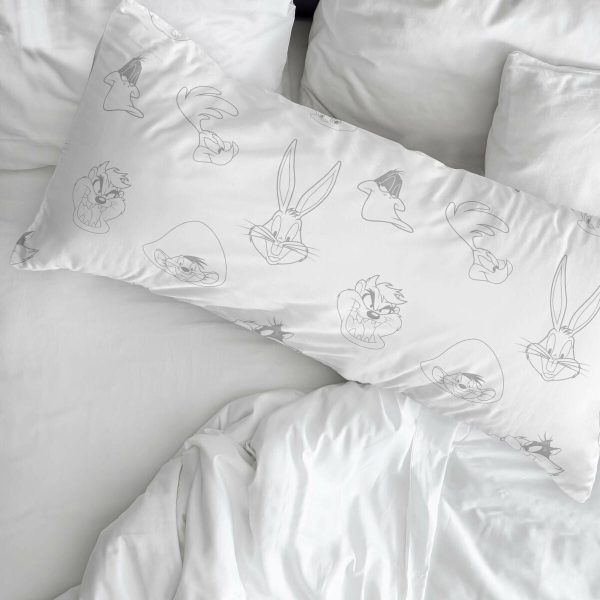 Pillowcase Looney Tunes Multicolour 175 Threads 40x60cm Cheap