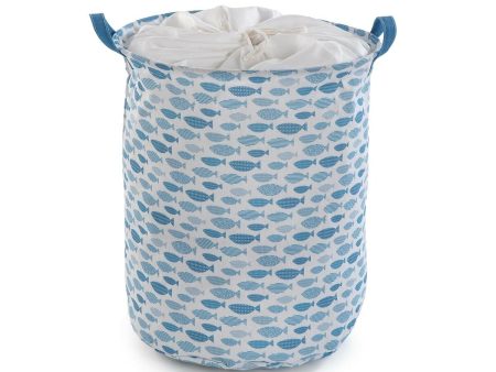 Laundry basket Versa Aqua 38 x 48 x 38 cm For Sale