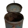 Decorative canister Alexandra House Living Blue Iron Traditional style 24 x 24 x 24 cm Cheap