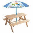 Picnic table Fun House Brown Sunshade (125 x ø 100 cm) Online