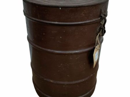 Decorative canister Alexandra House Living Brown Iron Traditional style 29 x 40 x 29 cm Sale