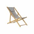 Sun-lounger DKD Home Decor Grey 77 cm 57,5 x 113 x 77 cm Natural (57,5 x 113 x 77 cm) Fashion