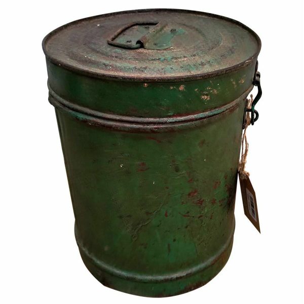 Decorative canister Alexandra House Living Green Iron Traditional style 23 x 30 x 23 cm on Sale