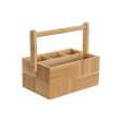 Cutlery Organiser DKD Home Decor Natural Bamboo 27 x 16,5 x 11,5 cm Hot on Sale