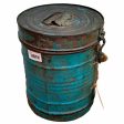 Decorative canister Alexandra House Living Blue Iron Traditional style 23 x 28 x 23 cm on Sale