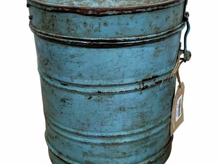 Decorative canister Alexandra House Living Blue Iron Traditional style 22 x 26 x 22 cm on Sale