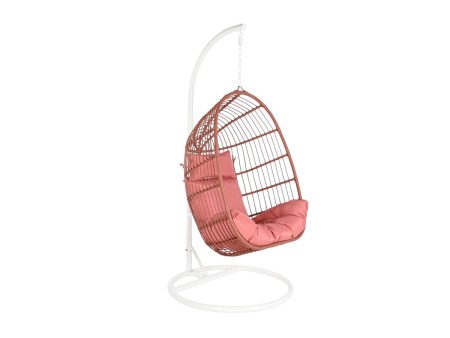 Hanging garden armchair DKD Home Decor White Terracotta Aluminium Steel synthetic rattan 94 x 100 x 196 cm Online now