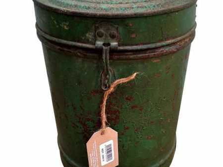 Decorative canister Alexandra House Living Green Iron Traditional style 23 x 30 x 23 cm on Sale