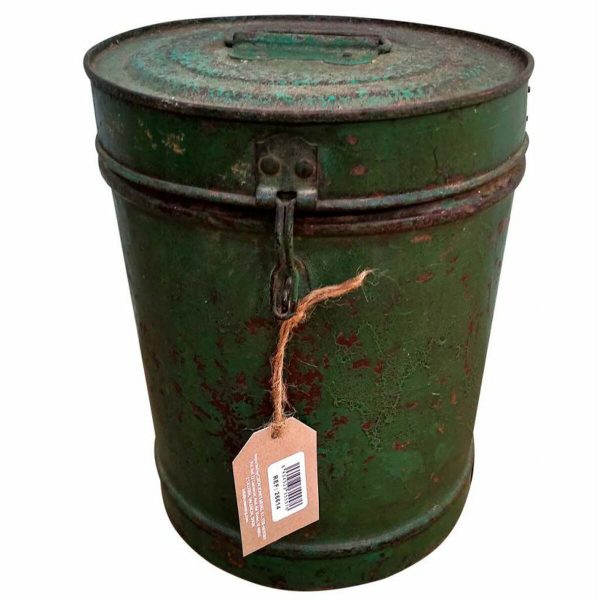 Decorative canister Alexandra House Living Green Iron Traditional style 23 x 30 x 23 cm on Sale