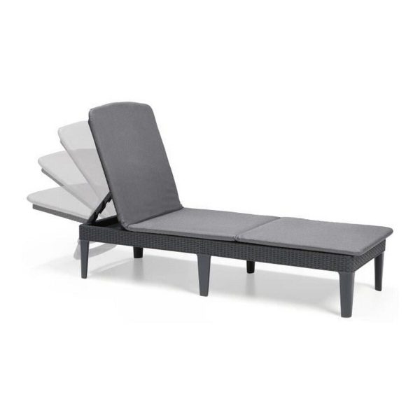 Sun-lounger Allibert by KETER 8711245146294 Grey 187 x 58 x 29 cm Online