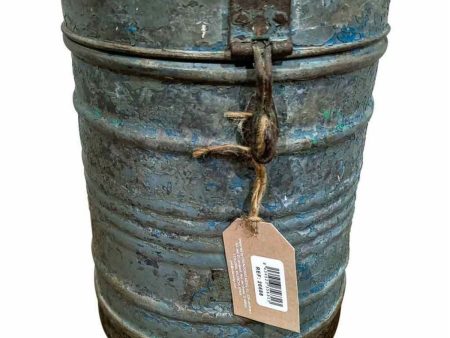 Decorative canister Alexandra House Living Grey Iron Traditional style 23 x 29 x 23 cm on Sale