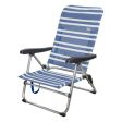 Beach Chair Aktive Blue White Aluminium (61 x 50 x 85 cm) (Refurbished B) For Cheap