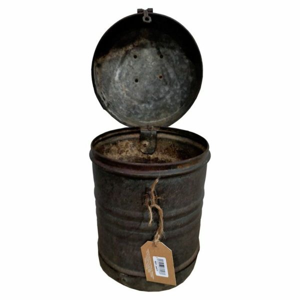 Decorative canister Alexandra House Living Brown Iron Traditional style 29 x 26 x 29 cm Online Hot Sale