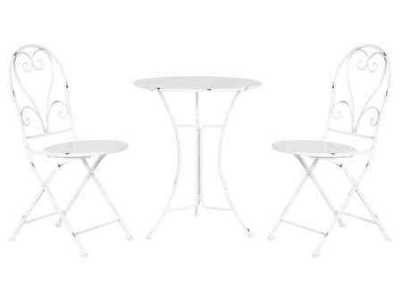 Table set with 2 chairs Home ESPRIT White 60 x 60 x 70 cm Supply