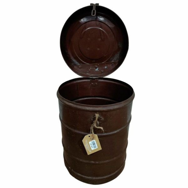 Decorative canister Alexandra House Living Brown Iron Traditional style 29 x 40 x 29 cm Sale