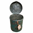 Decorative canister Alexandra House Living Blue Iron Traditional style 20 x 23 x 20 cm Online