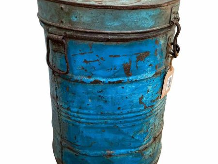 Decorative canister Alexandra House Living Blue Iron Traditional style 33 x 46 x 33 cm Sale