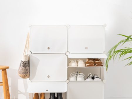 Portable Modular Shoe Cabinet InnovaGoods White Cheap