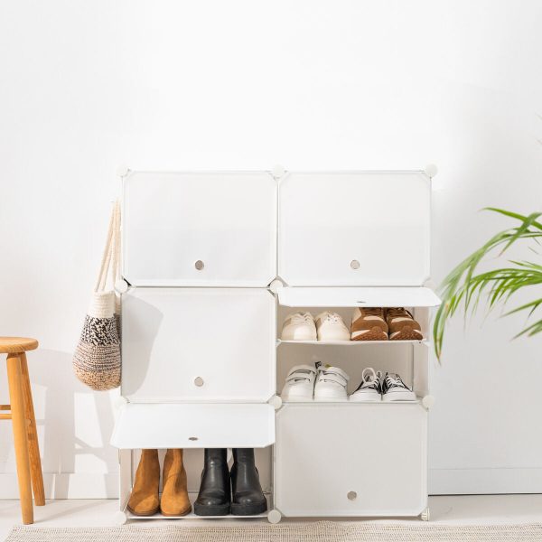 Portable Modular Shoe Cabinet InnovaGoods White Cheap