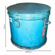 Decorative canister Alexandra House Living Blue Iron Traditional style 29 x 25 x 29 cm Online now