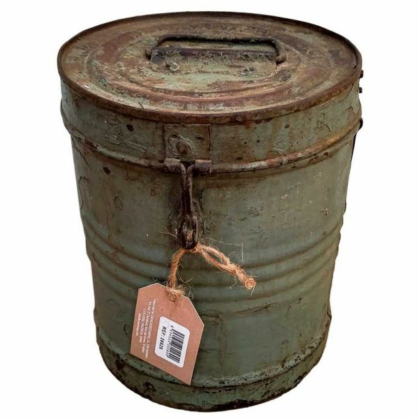 Decorative canister Alexandra House Living Grey Iron Traditional style 19 x 23 x 19 cm Supply