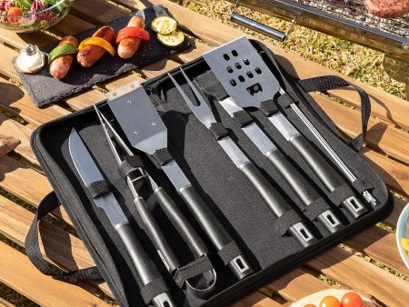 BBQ Utensils Kit with Case BBSet InnovaGoods 12 Pieces Online now