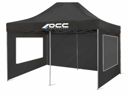 Tent Wall OCC Motorsport NA Racing Black Polyester 420D Oxford 3 x 2 m Window 2 Units (Refurbished A) Sale