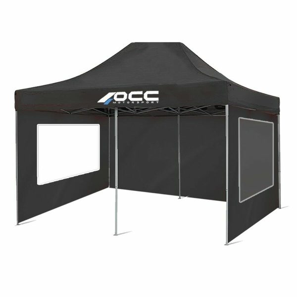 Tent Wall OCC Motorsport NA Racing Black Polyester 420D Oxford 3 x 2 m Window 2 Units (Refurbished A) Sale