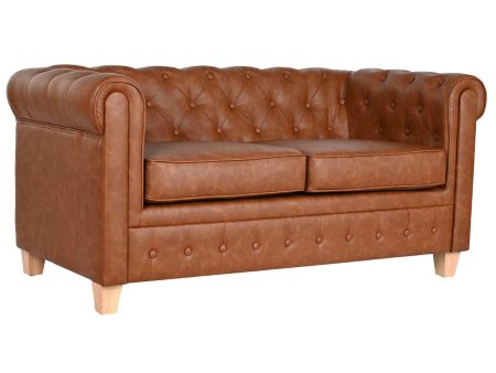 2-Seater Sofa Home ESPRIT Brown Natural Vintage 151 X 79 X 70 cm For Sale