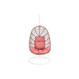 Hanging garden armchair DKD Home Decor White Terracotta Aluminium Steel synthetic rattan 94 x 100 x 196 cm Online now