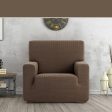 Armchair slipcovers Eysa JAZ Brown 70 x 120 x 130 cm on Sale