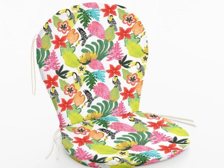 Chair cushion Belum 0120-404 Multicolour 48 x 5 x 90 cm Flowers For Discount