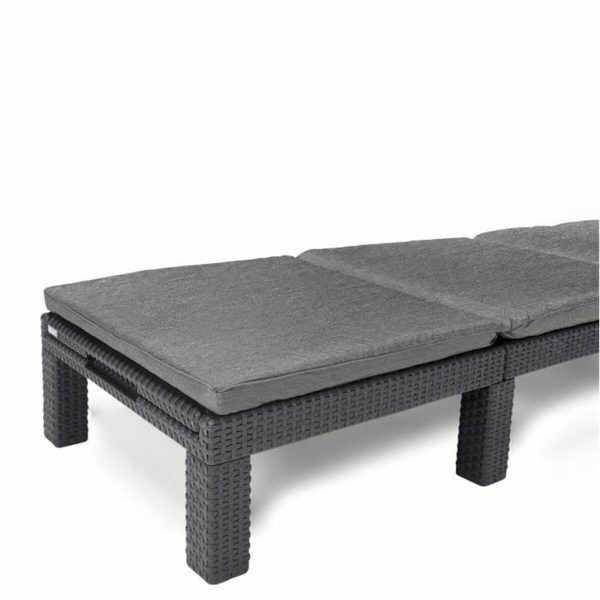 Sun-lounger Allibert by KETER Daytona De Luxe 187 x 58 x 29 cm Grey Supply