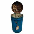 Decorative canister Alexandra House Living Blue Iron Traditional style 25 x 35 x 25 cm Fashion