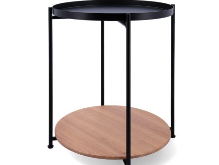 Side table Vinthera Moa Steel Black 42 x 42 x 52 cm on Sale