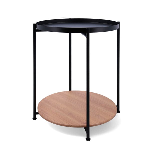 Side table Vinthera Moa Steel Black 42 x 42 x 52 cm on Sale