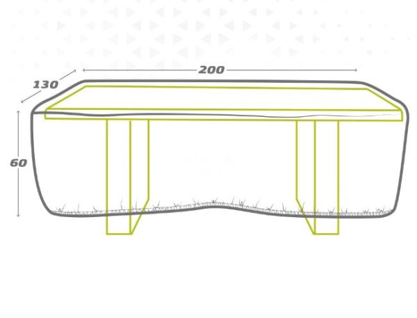 Protective Case Aktive Tables 200 x 60 x 130 cm (6 Units) on Sale