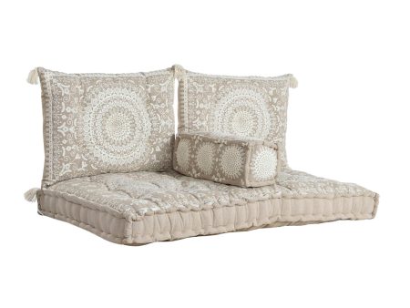 Garden sofa DKD Home Decor Beige 155 x 76 x 65 cm Supply