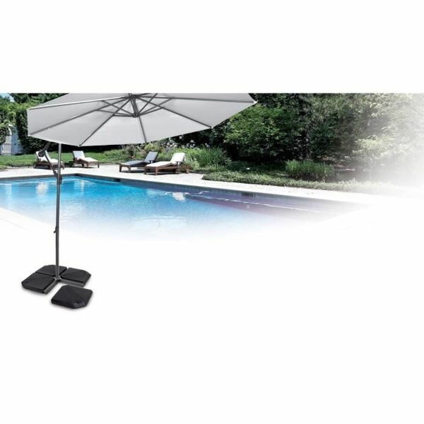 Base for beach umbrella EDA Dark grey Plastic 49 x 49 x 8,7 cm Online Sale