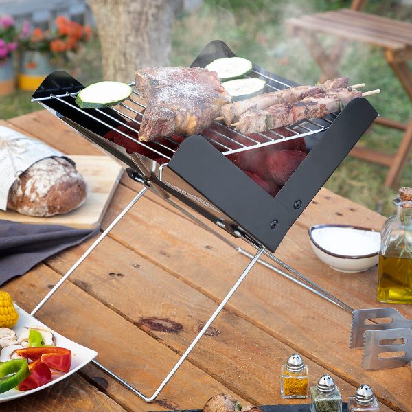 Mini Folding Portable Barbecue for Charcoal Foldecue InnovaGoods Online