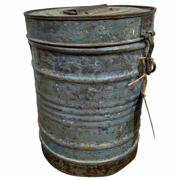 Decorative canister Alexandra House Living Grey Iron Traditional style 23 x 29 x 23 cm on Sale