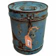 Decorative canister Alexandra House Living Blue Iron Traditional style 23 x 29 x 23 cm For Cheap